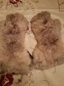 Vintage Ladies Fur  Gloves 40s classic retro,reenactment 