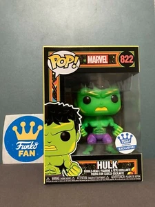 FUNKO POP HULK N° 822 BLACK LIGHT EXCLUSIVE FUNKO-SHOP MARVEL. SIN ABRIR - Imagen 1 de 3