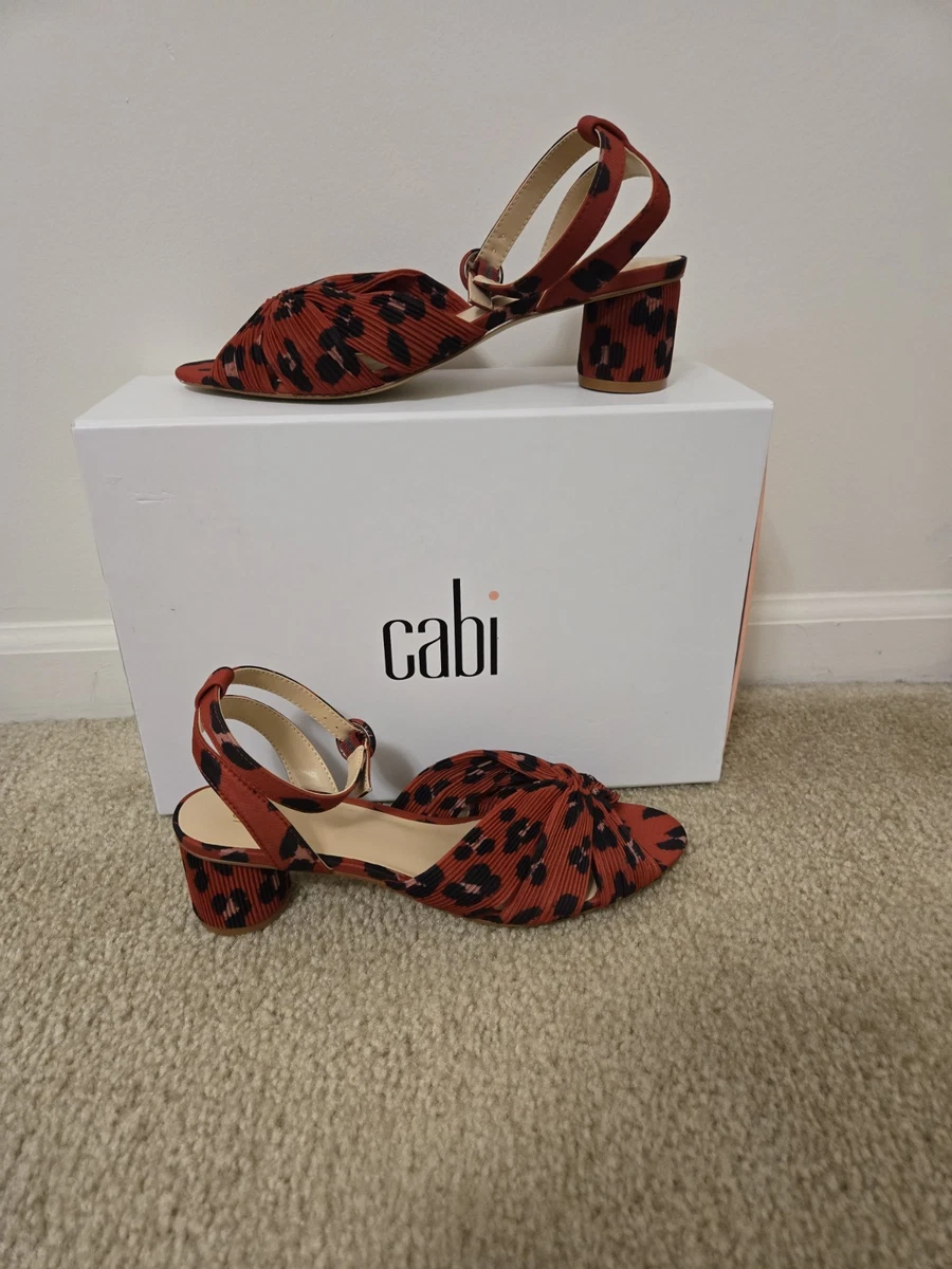 Sandales à Talons Cabi - Rose, Taille 7M US, Talon Bloc 4.25 Pouces - NEUVES Sans Boîte