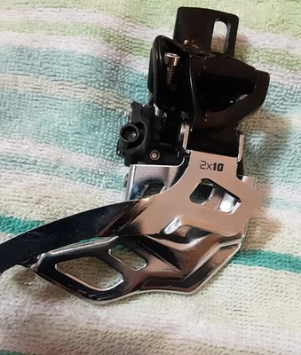 SRAM 2x10 Speed Front Derailleur,  Direct High Mount,  Bottom Pull, Good Used  - Image 1 of 4