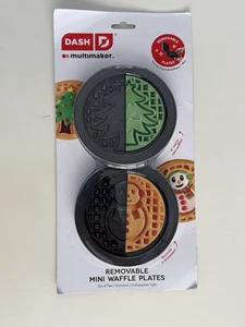 Dash Multimaker abnehmbare Mini Waffelteller Urlaub Weihnachtsbaum & Schneemann - Bild 1 von 3
