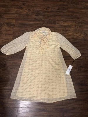 Calvin Klein Cursive Bow-Neck  Dress Sz 6 - Image 1 of 4