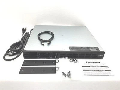 CyberPower OR1000LCDRM1U Smart App UPS Battery Backup 1000VA/600W AVR 6-Outlets - Image 1 of 3