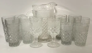 1960s Anchor Hocking Wexford pitcher / Tumbler Set - Picture 1 of 9