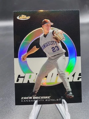 2005 Topps Finest Black Refractor /99 Zack Greinke #64 - Image 1 of 4
