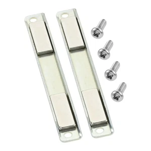 2 x Shower Door U-Channel Magnet Strip For Swing Glass Shower Door Strike Jamb - Picture 1 of 6