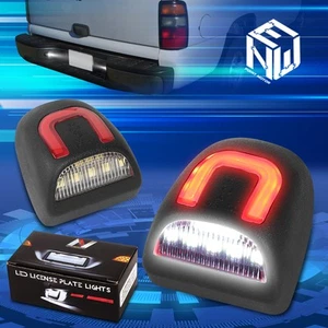 Nuvision For 99-13 Silverado Sierra GMT Red C-Bar LED License Plate Light Lamps - Picture 1 of 9