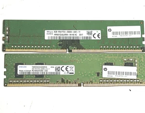 SK hynix 8GB 1Rx8 PC4- 266V-UA2-11 HMA81GU6JJR8N + Samsung 4GB M378A5244CB0-CWE - Picture 1 of 9