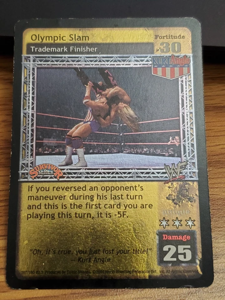 WWE WWF Raw Deal CCG - Olympic Slam - Ultra Rare - SS1 - Image 1 of 1