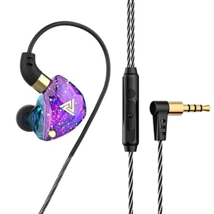 Auriculares QKZ SK8 con cable IEM con micrófono estéreo dinámico graves pesados 3,5 mm AUX en E - Imagen 1 de 31