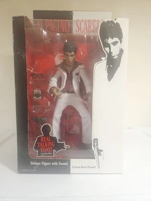 Figura Scarface “The Enforcer” 10" Mezco Toyz Al Pacino Tony Montana 2004 Probada Foto 1 de 4