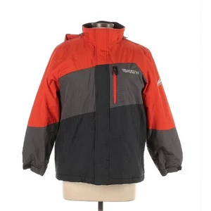 Free Country Snow and Ski Jacket Charcoal & Red Hooded Large 14-16 Gorpcore Good - Picture 1 of 11