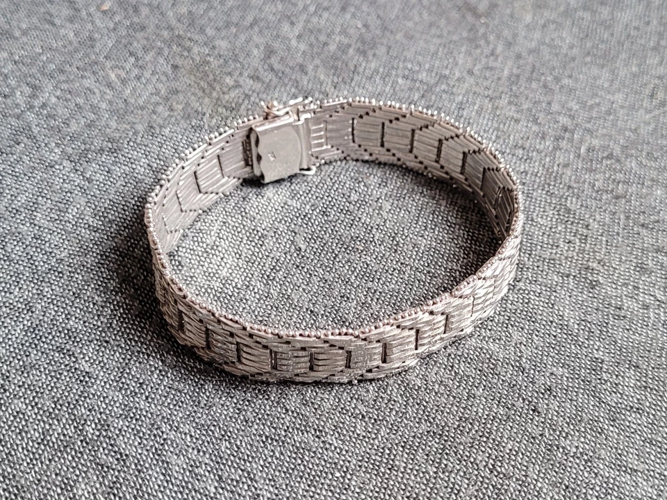 sehr schweres altes 800er Silberarmband - Art Deco, Vintage, Retro, massiv, edel - Bild 1 von 3