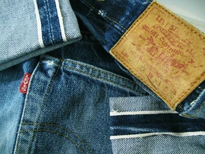 LO ÚLTIMO 1920 DE COLECCIÓN Pantalones de mezclilla para hombre LVC EE. UU. LEVI'S 201 BIG E RIBETE 555 33x29 (ajuste 28x29) - Imagen 1 de 21