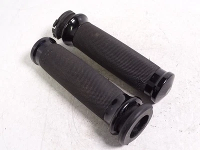 Harley Road King 2002 juego de empuñaduras de tubo de acelerador AVON Controur negro Foto 1 de 4