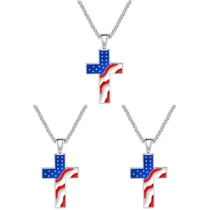 3 Pieces Pendant Necklace Men Man Mens Fashion Jewelry Costume for - Picture 1 of 12
