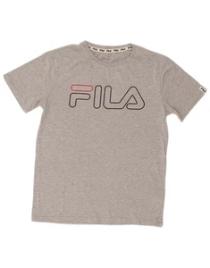 FILA Mens Graphic T-Shirt Top Medium Grey Polyester UN01 - Picture 1 of 3