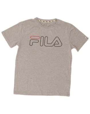 FILA Mens Graphic T-Shirt Top Medium Grey Polyester UN01 - Image 1 of 3