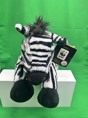 Zebra Plush Stuffed Animal WWF Collaborating Series With Build A Bear  Zebra 15” - Image 1 of 4