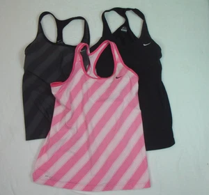 Nike Dri Fit Racerback Tank integrierter BH Damen Large x3 Activewear Jogging - Bild 1 von 13