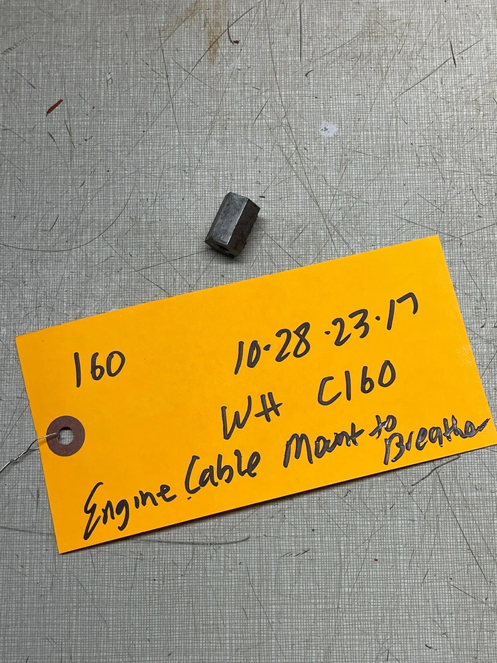 Rueda Caballo C-160 1974 tractor Kohler K341 montaje de cable de control para respirador Foto 1 de 3