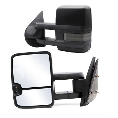 Espejos retrovisores de remolque para Chevrolet Silverado 2500 3500 2012 2013 2014 plegables manuales Foto 1 de 4