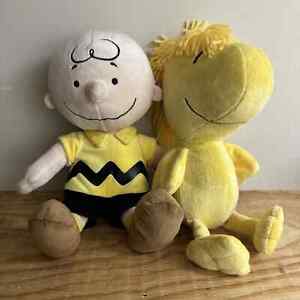 Kohls Cares 14" Charlie Brown & Woodstock Plush Set Stuffed Toys Peanuts Schulz