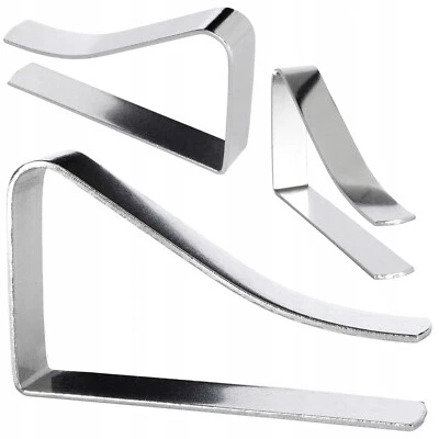 NUOVO ferma tovaglia in metallo 1 pezzo 5 x 0,9 cm argento porta tovaglie gia... - Immagine 1 di 4