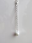 Ex10.  Silver Plated Necklace Extension With Glass Crystals
