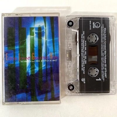 Elton John Greatest Hits Vol III 3 Cassette Tape Geffen Records Vintage 1985 - Image 1 of 4