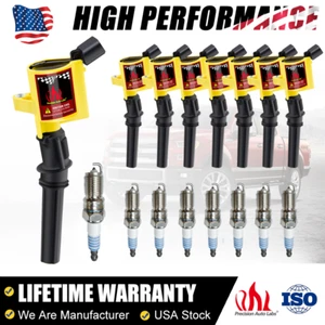 8* Ignition Coils and Iridium Spark Plugs Set For Ford F-150 4.6L 5.4L V8 DG508 - Picture 1 of 18