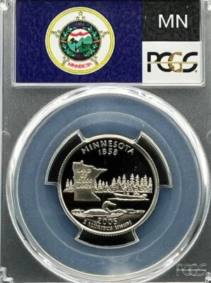 2005-S Minnesota 25C PCGS PR 70 Deep Cameo - Image 1 of 4