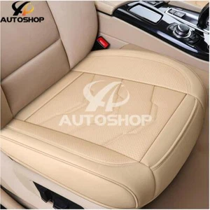 Funda de asiento delantero de auto envolvente completa de cuero PU almohadilla transpirable cojín para silla de auto - Imagen 1 de 9