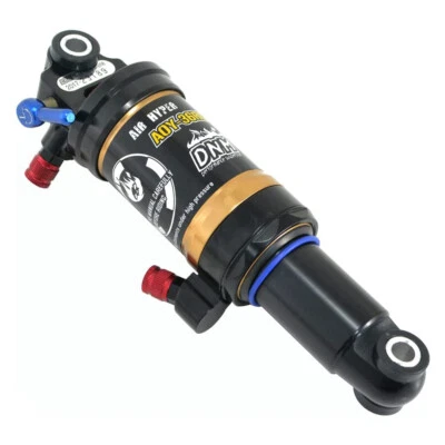 Amortiguador trasero neumático MTB de 4 sistemas DNM AOY-36RC 190x50 mm con bloqueo, dorado Foto 1 de 4