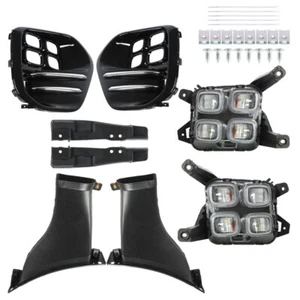 For Kia Sportage 2016-2018 Driver & Passanger LED Clear Bumper Fog Lights Lamps - Picture 1 of 12