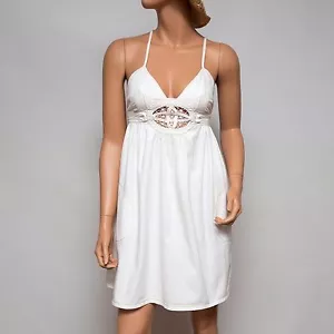 NWT Ingwa Melero White Denim Zoey Mini 23 DZM $222 XS - Picture 1 of 7