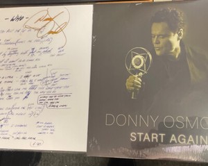 Donny Osmond Start Again &  Autographed Art Card. Hand Signed!!
