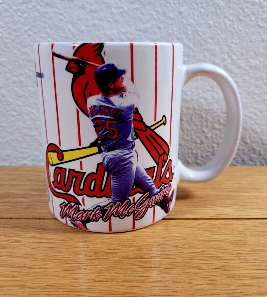 MARK McGWIRE St. Louis Cardinals бейсбольная команда логотип винтажный MLB кофе чашка / кружка - Изображение 1 из 4
