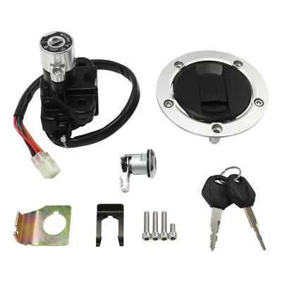 Interruptor de encendido de gas combustible llaves bloqueo de asiento apto para Suzuki GSX-R600 GSX-R750 2004-05 Foto 1 de 4