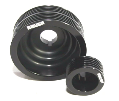 Kits de poleas de manivela NEGRAS para 02-05 Subaru Impreza WRX 7 8 9 sedán/carro 4D 2.0T Foto 1 de 3