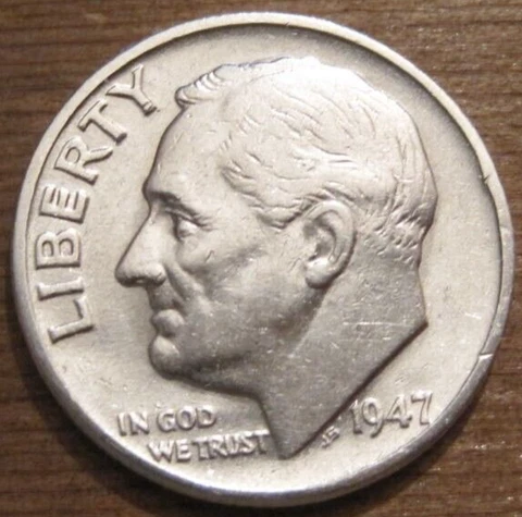 1947 P ROOSEVELT DIME - SEE PHOTOS ** 090 Cover