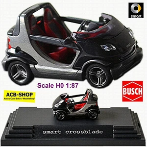 Smart Crossblade R 450 2002-06 Black + Silver 1:87 Busch - Picture 1 of 7