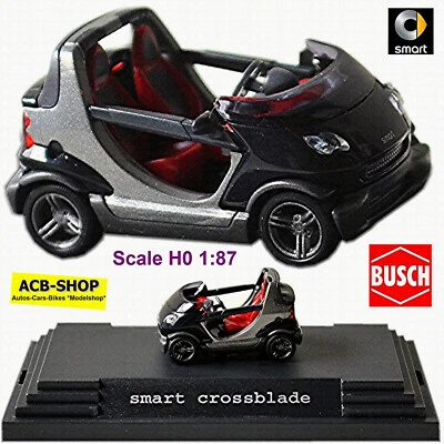 Smart Crossblade R 450 2002-06 Black + Silver 1:87 Busch - Image 1 of 4