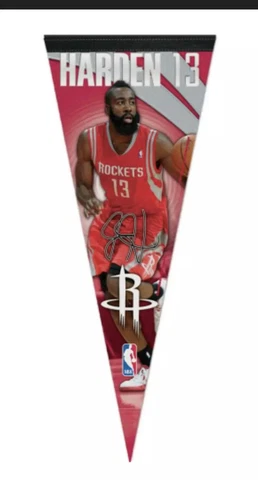 Houston Rockets  WinCraft James Harden #13 Premium Felt Pennant Cover