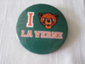 University of La Verne Green/Orange I LEO Head La Verne Metal Pin/NEW - Picture 1 of 2