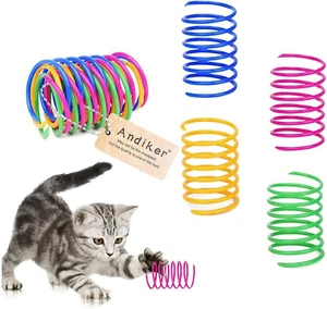 Cat Spiral Spring Toys – 12pc Colorful, Sturdy Springs for Swatting & Hunting - Picture 1 of 11