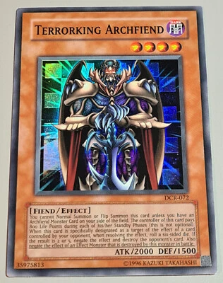 Terrorking Archfiend # DCR-072 Super Rare Holo Dark Crisis 2003 EN N.Mint-Mint - Bild 1 von 4