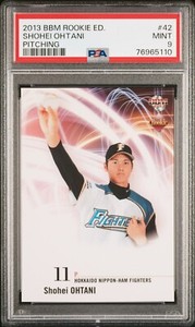 2013 BBM Rookie Edition Shohei Ohtani #42 Pitching version PSA 9 RC