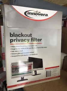 2 Pack Innovera Blackout Privacy Filter 14.1” Monitor - Picture 1 of 3