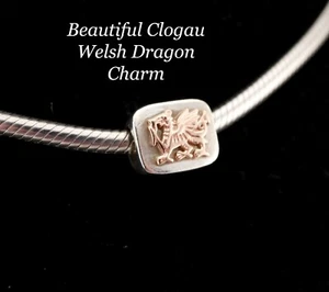 Schöner Clogau Sterlingsilber & 9 kt walisisches Gold Drachen Perle Charm - Bild 1 von 3